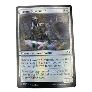 🎇Holographic Magic: The Gathering Gavony Silversmith Trading Card